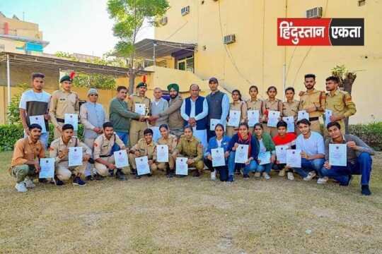 Jat College NCC Cadet ने सांस्कृतिक एवं खेल प्रतिस्पर्धा में किया प्रथम स्थान प्राप्त