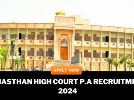 Rajasthan High Court PA Job Recruitment 2024