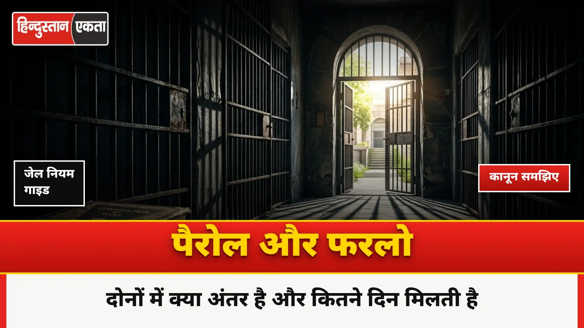 Parole aur Furlough Mein Kya antar hai| What is Parole And Furlough| पैरोल और फरलो कितने दिन की मिलती है।
