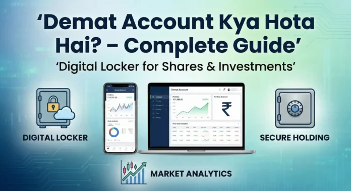 Demat Account Kya Hota Hai Demat Account Kya Hota Hai, इसके uses, benefits और opening process को समझाती हुई जानकारी।