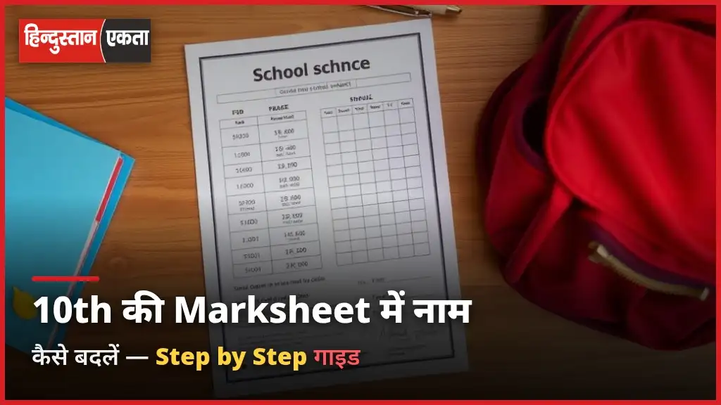 10th ki marksheet में name कैसे बदलें – Step by Step Guide