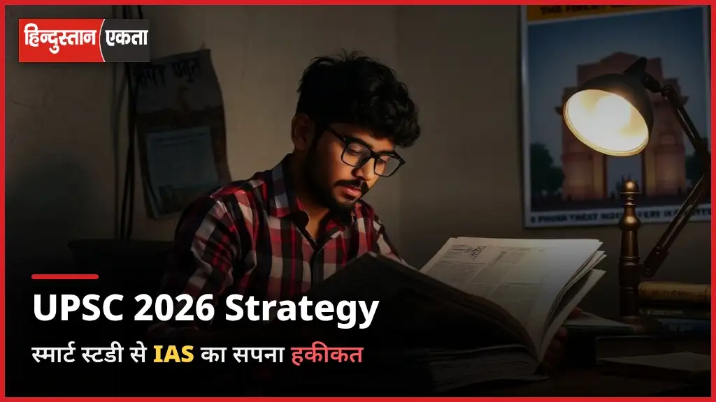 <span class="title-highlight-color">UPSC 2026 Preparation Strategy:</span> स्मार्ट स्टडी और करेंट अफेयर्स से बनेगा IAS का सपना हकीकत”