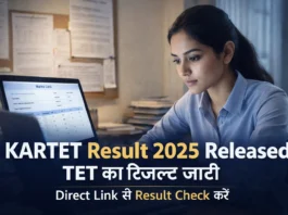 KARTET Result 2025 Released TET का रिजल्ट Check Direct Link Here And Download