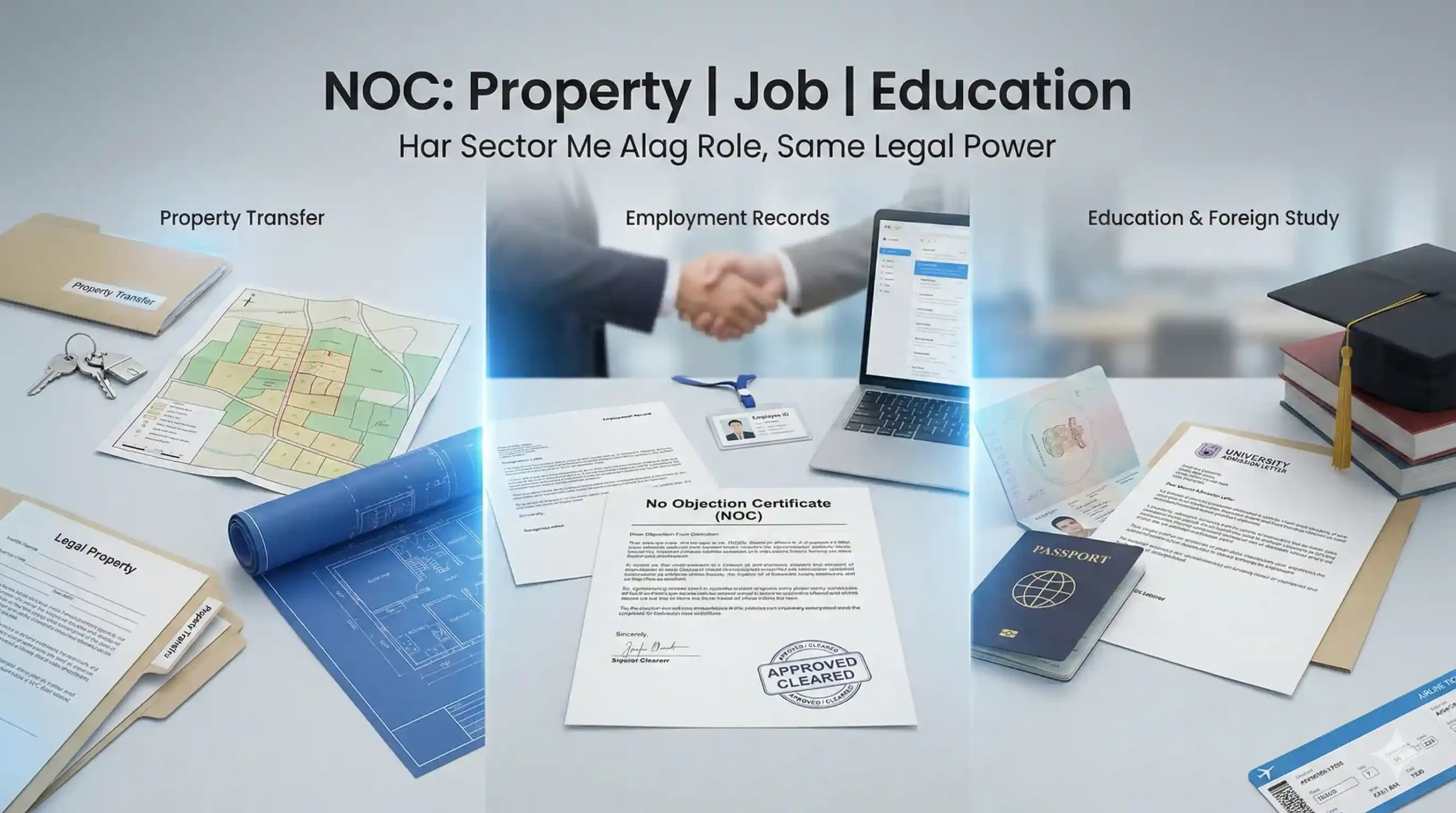 Property, Job Aur Education Me NOC Ka Use Kaise Alag-Alag Hota Hai