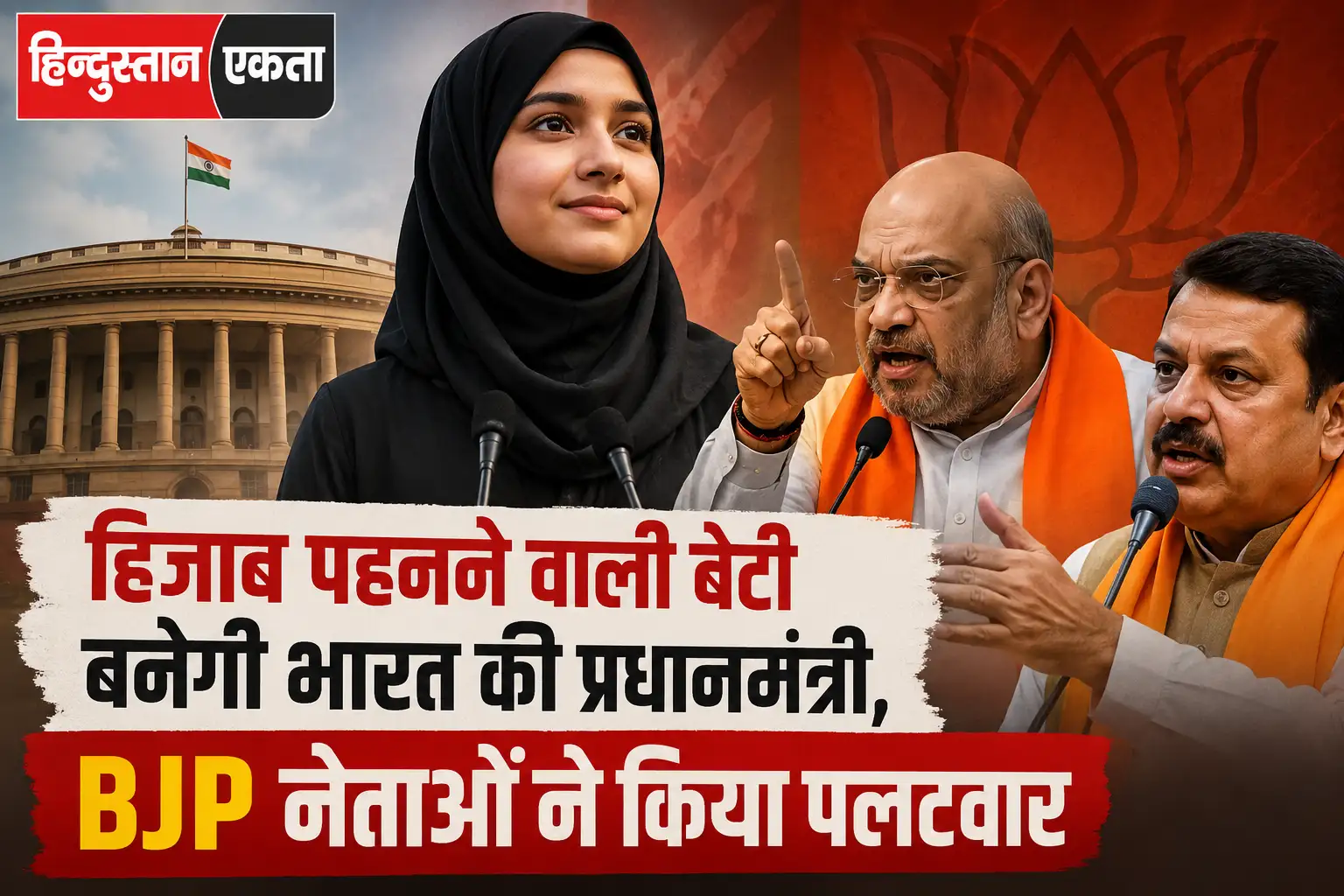 हिजाब पहनने वाली बेटी बनेगी भारत की प्रधानमंत्री, BJP नेताओं ने किया पलटवार