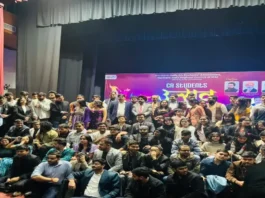 CA Students performing at Utsav 2025 cultural festival organized by NIRC ICAI at Ghalib Institute New Delhi