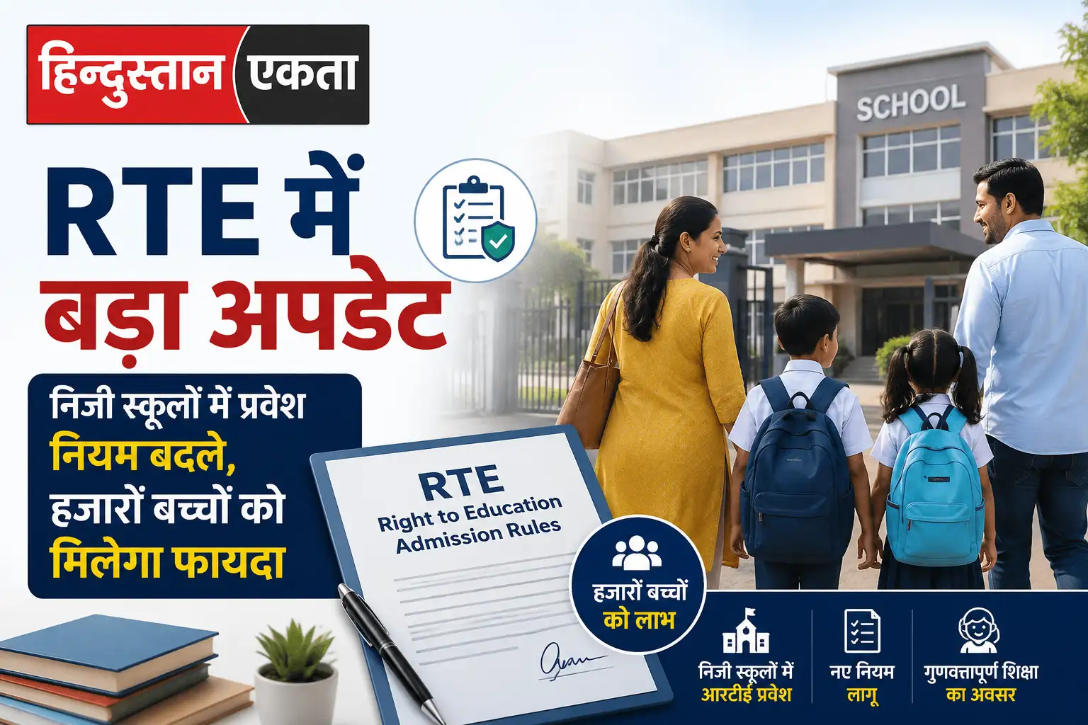 <span class="title-highlight-color">RTE में बड़ा अपडेट:</span> निजी स्कूलों में प्रवेश नियम बदले, हजारों बच्चों को मिलेगा फायदा