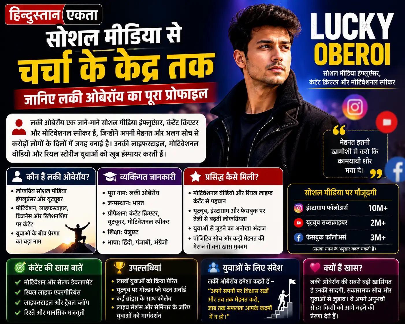 <span class="title-highlight-color">Lucky Oberoi News:</span> सोशल मीडिया से चर्चा के केंद्र तक, जानिए लकी ओबेरॉय का पूरा प्रोफाइल