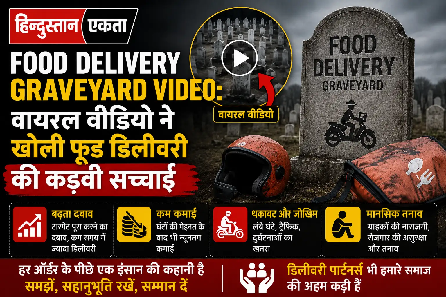 <span class="title-highlight-color">Food Delivery Graveyard Video:</span> वायरल वीडियो ने खोली फूड डिलीवरी की कड़वी सच्चाई