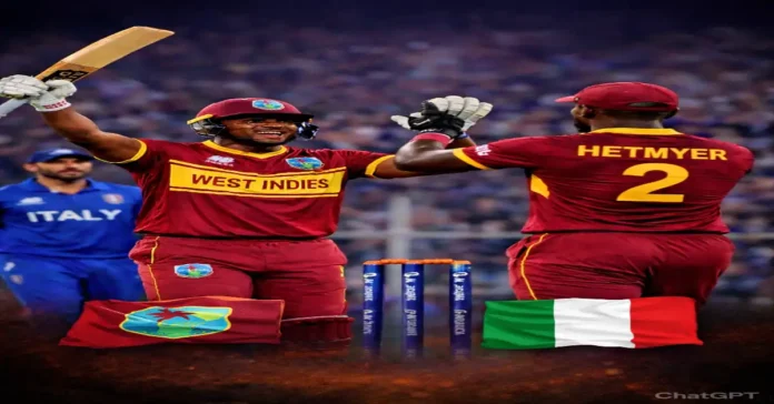 वेस्टइंडीज की इटली पर बड़ी जीत West Indies vs Italy T20: वेस्टइंडीज की जीत का जश्न