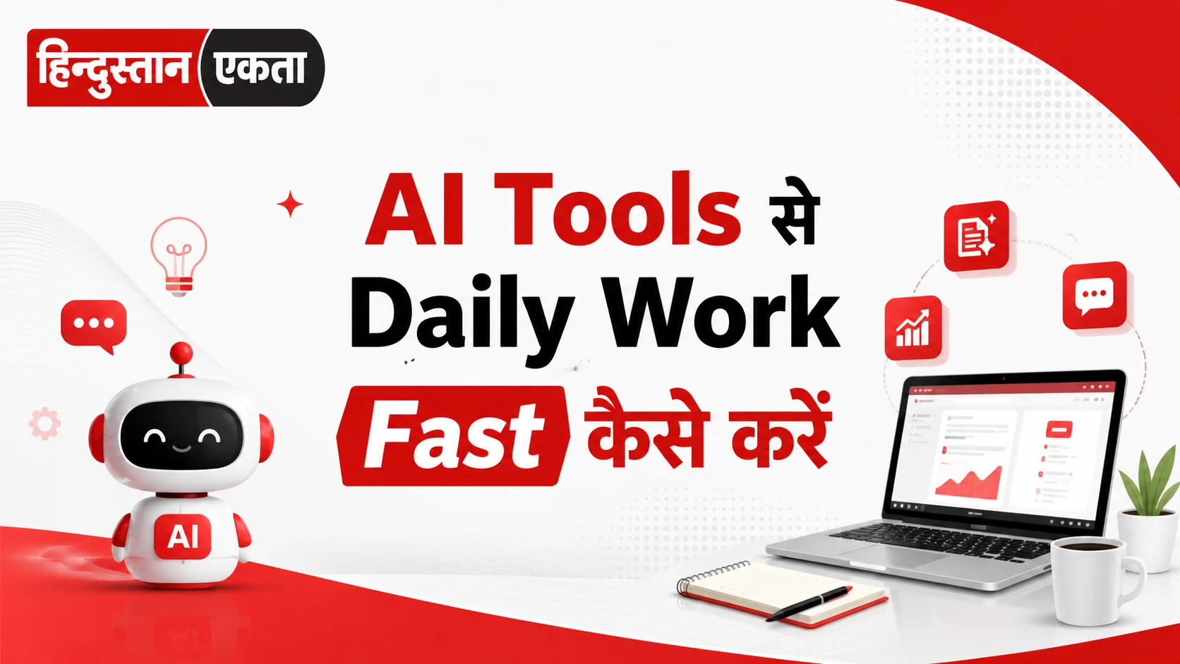 <span class="title-highlight-color">AI Tools से Daily Work Fast कैसे करें:</span> Smart काम करने का असली तरीका
