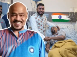 Former Indian cricketer Vinod Kambli at Wankhede Stadium during IPL 2026 receiving support from fans amid health concerns