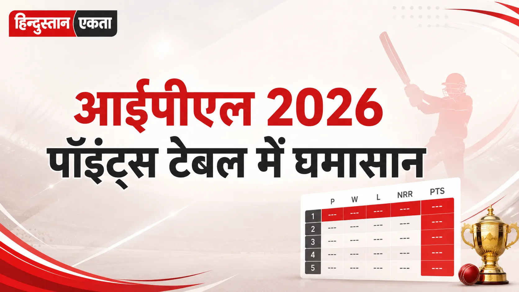 आईपीएल 2026 पॉइंट्स टेबल में घमासान