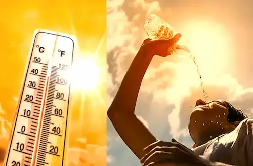 <span class="title-highlight-color">देशभर में भीषण गर्मी का कहर:</span> कई राज्यों में पारा 45°C के करीब, स्कूलों में ‘पानी की घंटी’ और रेलवे स्टेशन पर फुहारों का सहारा