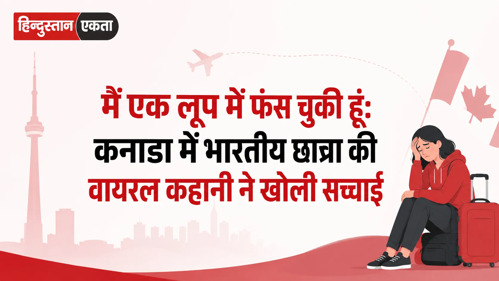 <span class="title-highlight-color">मैं एक लूप में फंस चुकी हूं:</span> कनाडा में भारतीय छात्रा की वायरल कहानी ने खोली सच्चाई