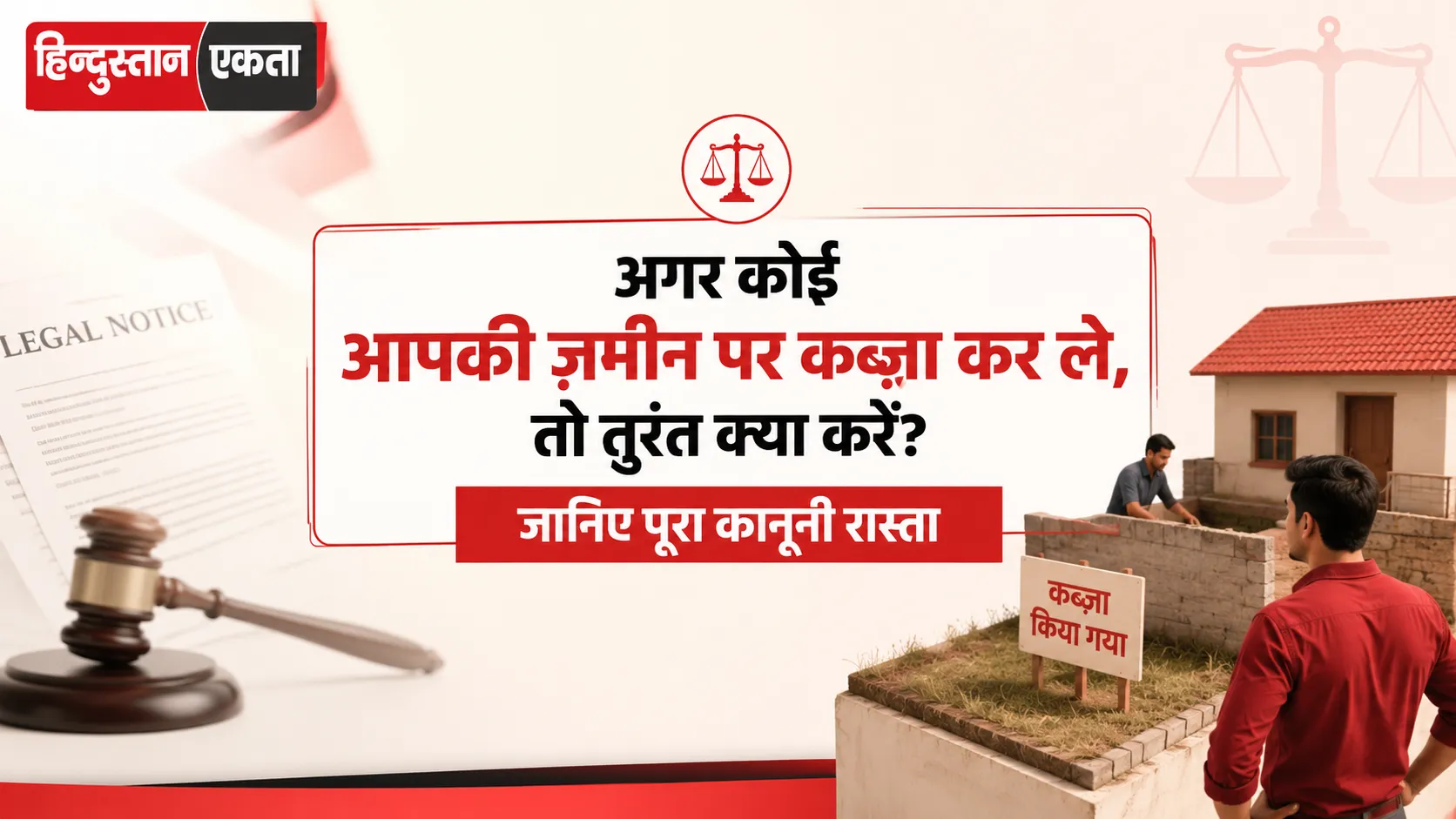 अगर कोई आपकी ज़मीन पर कब्ज़ा कर ले, तो तुरंत क्या करें? जानिए पूरा कानूनी रास्ता