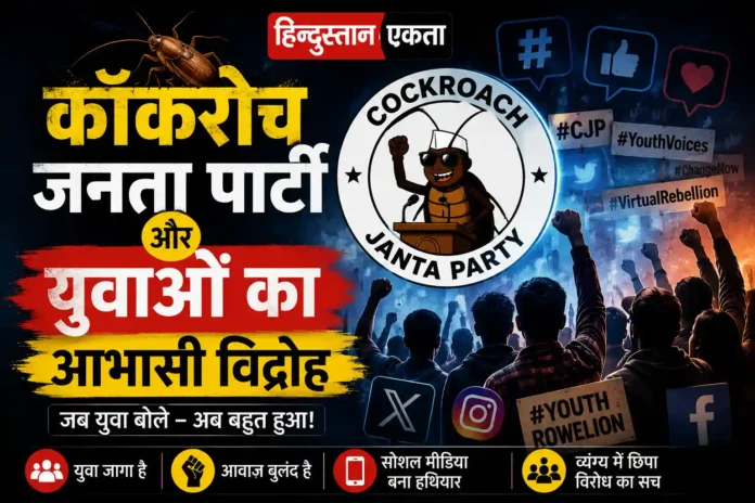 कॉकरोच जनता पार्टी और युवाओं का आभासी विद्रोह