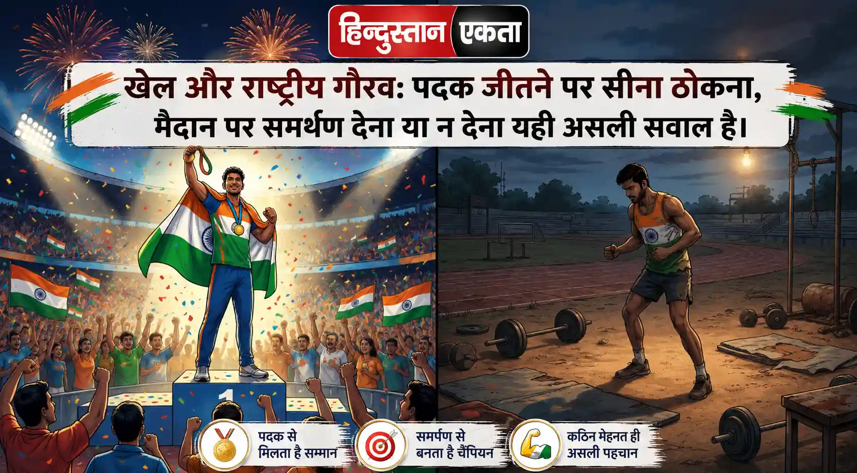 खेल और राष्ट्रीय गौरव: पदक जीतने पर सीना ठोकना