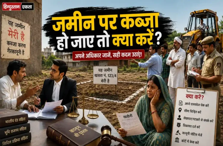 जमीन पर कब्जा हो जाए तो क्या करें