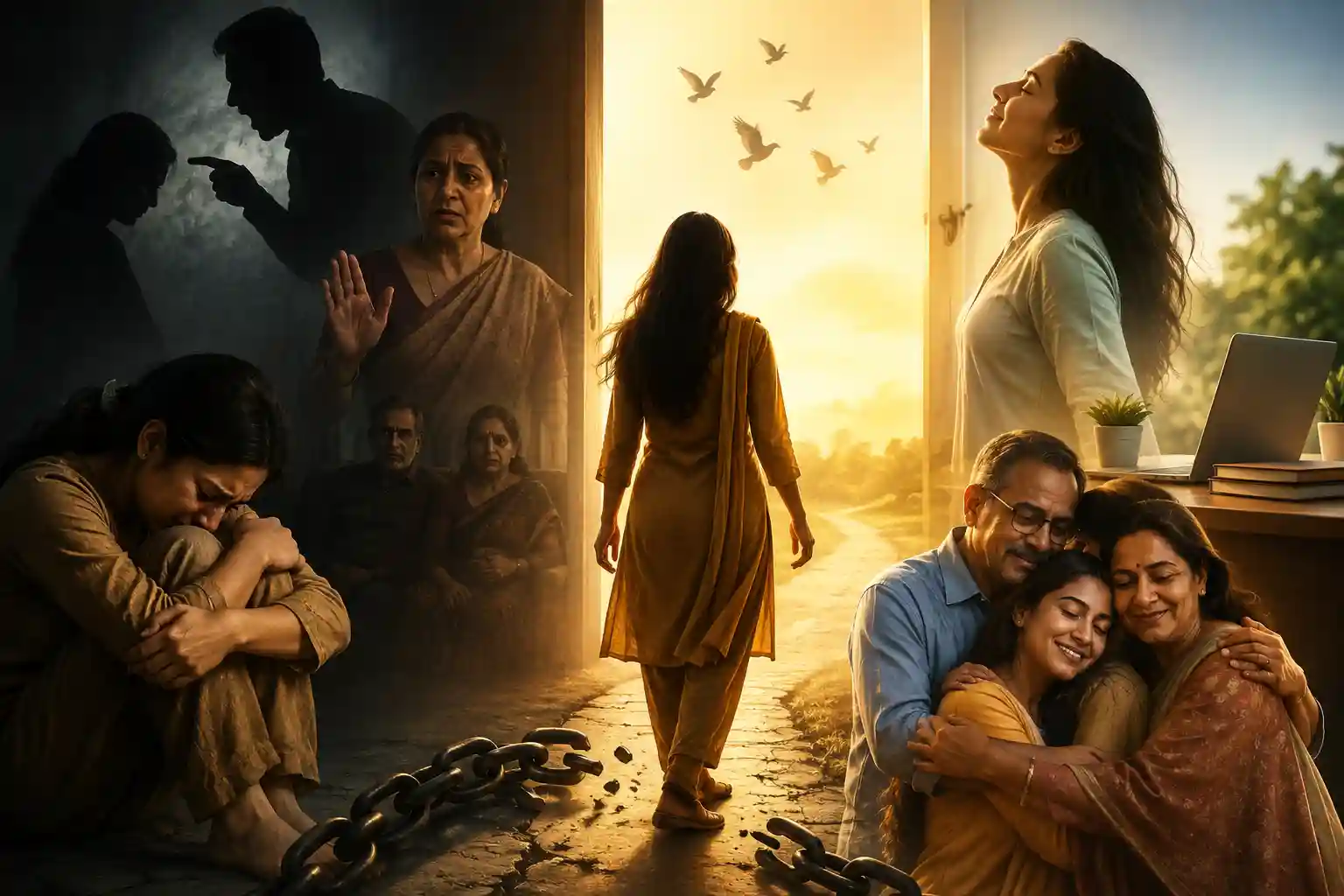 <span class="title-highlight-color">‘निभा लो’ एक धीमा ज़हर:</span> रिश्ते बचाने के नाम पर कब तक सहती रहेगी जिंदगी?