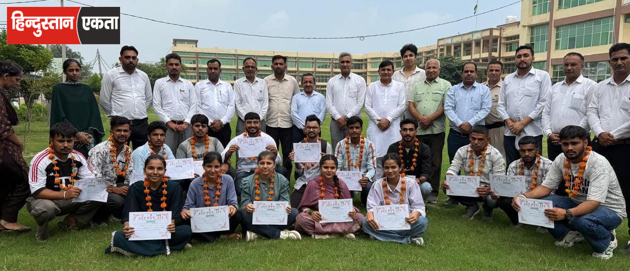 जाट आईटीआई का वार्षिक परीक्षा परिणाम रहा शानदार