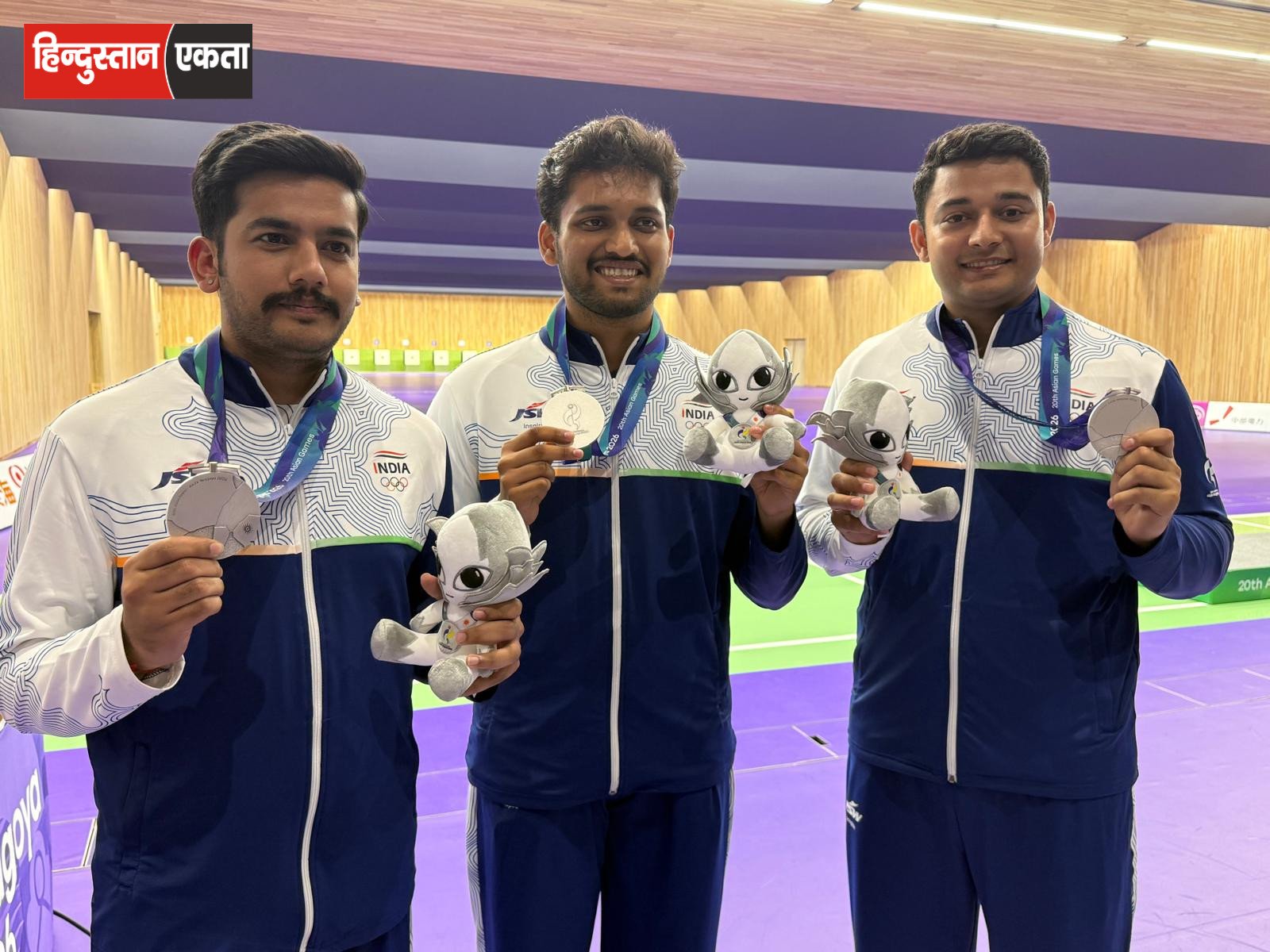 <span class="title-highlight-color">Asian Games 2026:</span> भारत ने 50m Rifle 3 Positions में जीता Silver