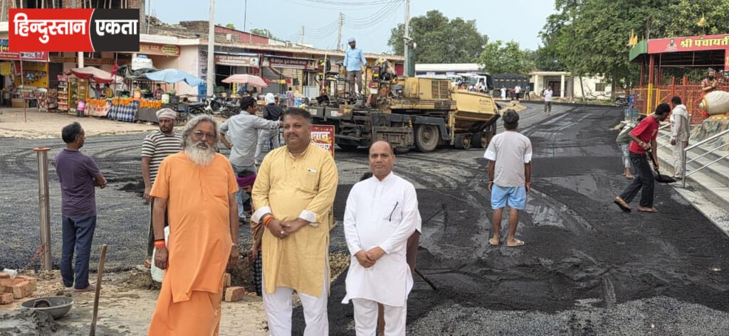अरुणाय मंदिर की सड़क हुई Four-Lane, श्रद्धालुओं को जाम से मिलेगी राहत