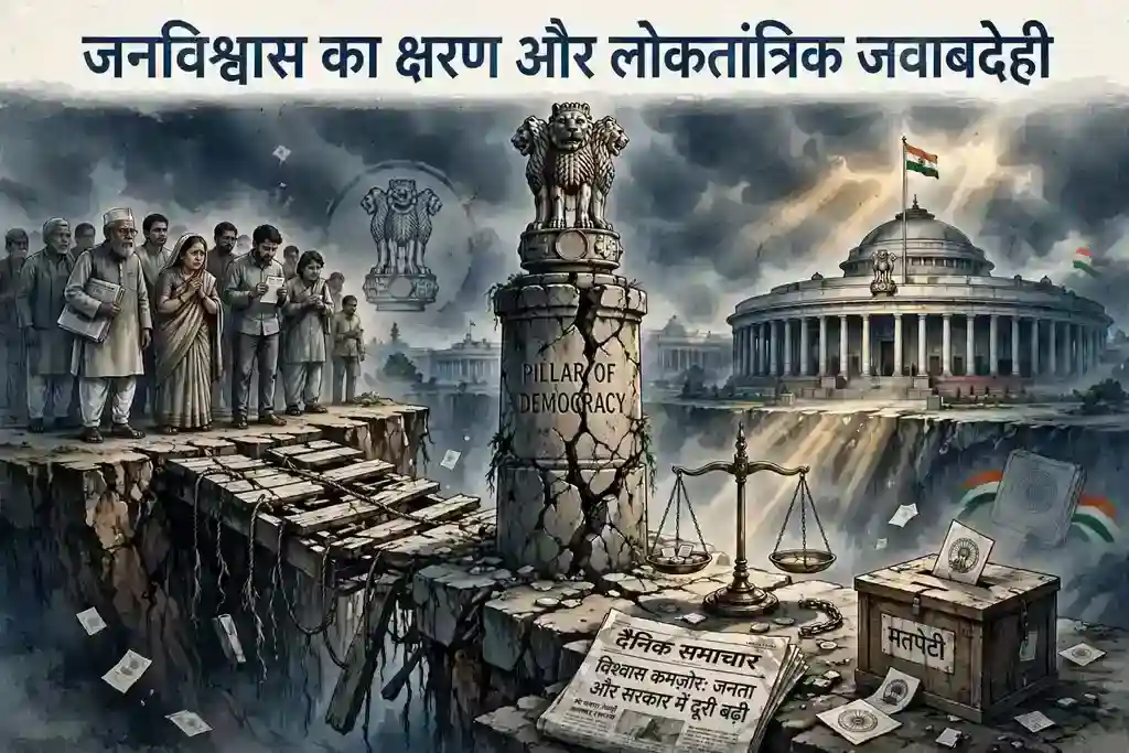 जनविश्वास का क्षरण और लोकतांत्रिक जवाबदेही
