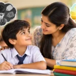 मासूम बच्चे को प्रोत्साहित करती शिक्षिका और सही सीख का संदेश