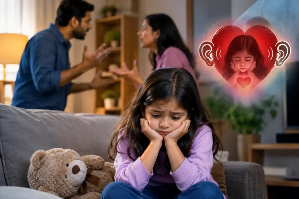 जब दीवारों के कान नहीं, दिल सुन रहे होते हैं : माँ-बाप के झगड़ों का बच्चों पर असर…